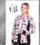 Cherokee Flexibles Women's Love On The Line Print Zip Front Scrub Jacket