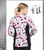 Cherokee Flexibles Women's Love On The Line Print Zip Front Scrub Jacket