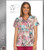 Cherokee Runway Women's Mock Wrap Spotted Heart Print Scrub Top