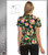 Cherokee Runway Women's Fall Fantasy Print V-Neck Scrub Top