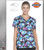 Dickies EDS Signature Women's Doodle And Daisies Print V-Neck Scrub Top