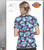 Dickies EDS Signature Women's Doodle And Daisies Print V-Neck Scrub Top