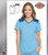 Dickies Dynamix Womens Princess Line V-Neck Top Blue Ice Navy