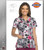 Dickies Gen Flex Fashion Floral Camo Collage Prints V-Neck Top