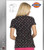 Dickies Gen Flex Fashion Polka Dot Party Prints V-Neck Top