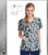 Grey's Anatomy™ Arc Dry Women's V-Neck Crystal Puzzle Print Scrub Top
