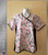 Mar Scrubs Printed Butterfly Black Side Mock Wrap Top
