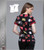 Cherokee Tooniforms Women's V-Neck Minnie Mickey Mouse Patches Scrub Top