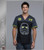 Cherokee Tooniforms Men's Trooper 77 Print V-Neck Top