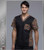 Cherokee Tooniforms Men's Incredible Logo Print V-Neck Top