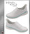 Infinity Cherokee BREEZE Leather Slip-Ons - White / Aruba Blue / White