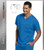Grey's Anatomy Spandex Stretch 3 Pocket Sport V-Neck Back Yoke Scrub Top