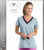 Grey's Anatomy Active 3 Pocket Color Block V-Neck Top