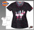 Dickies Fashion Prints Jr. Fit V-Neck Top in Love To Care