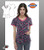 Dickies Printed Round'em Up V-Neck Top