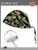 Dickies Printed Tour Of Duty Olive Bouffant Scrub Hat