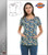 Dickies EDS Women's Round Neck Candid Camo Print Scrub Top