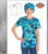 Dickies EDS A Dime A Daisy Print Women's V-Neck Scrub Top