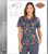 Dickies EDS Jungle Boogie Print Women's V-Neck Scrub Top