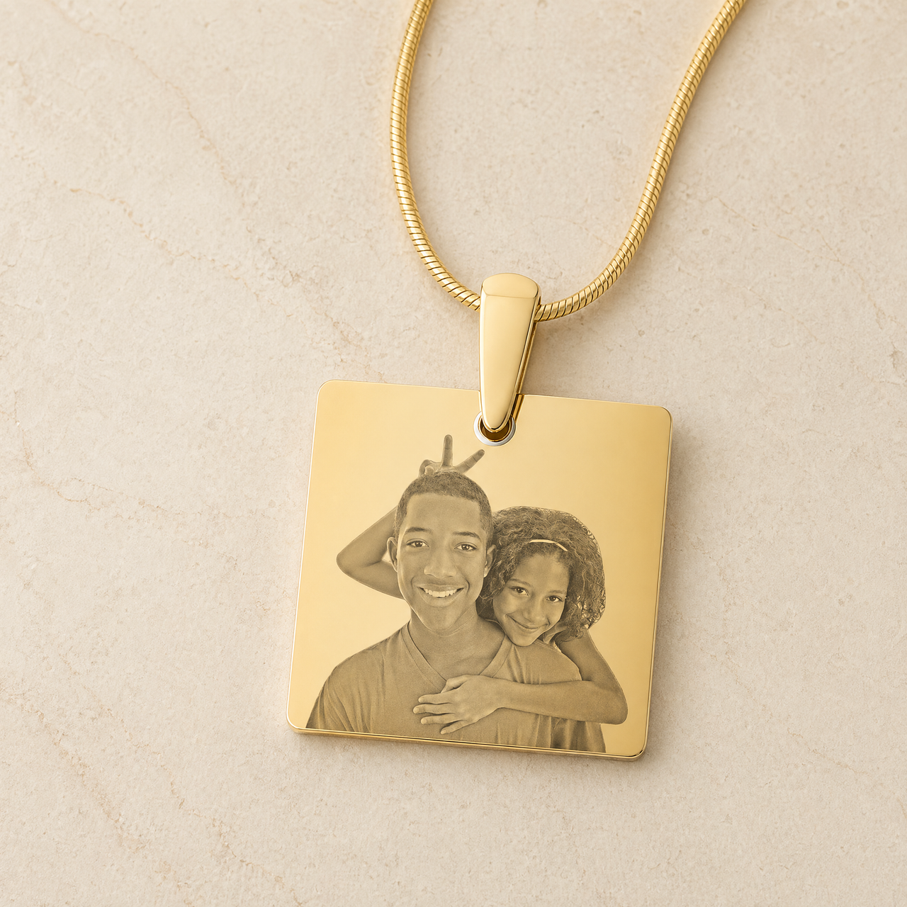 gold plated white gold photo locket necklace