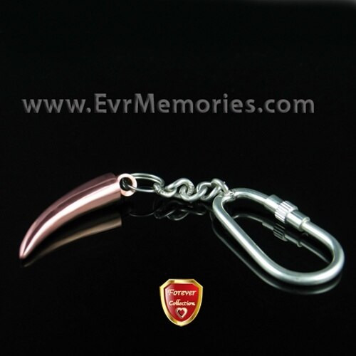 copper plated ardor keychain cremation charm to remember those