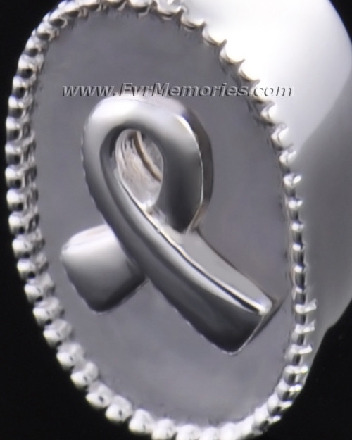 Breast cancer ribbon urn pendants by Everlasting Memories