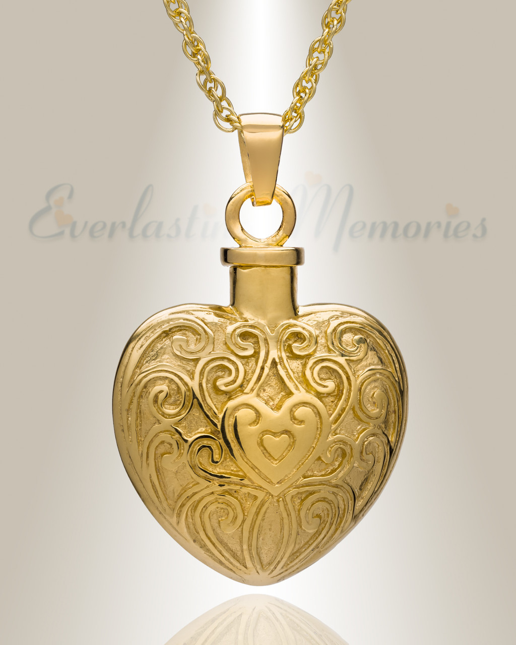 MCJKP Rose Gold Double Small Heart Urn Necklace India | Ubuy