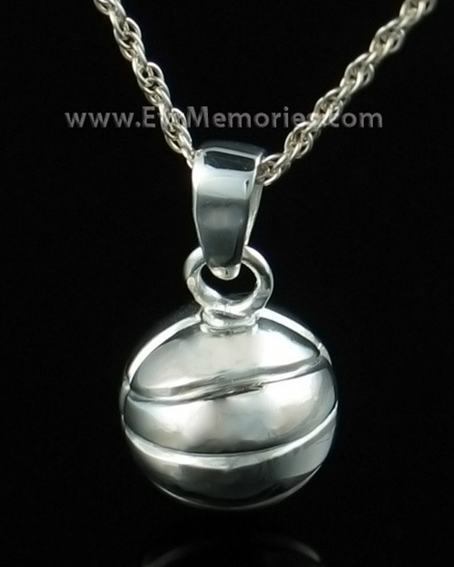 sterling silver urn basketball pendants 