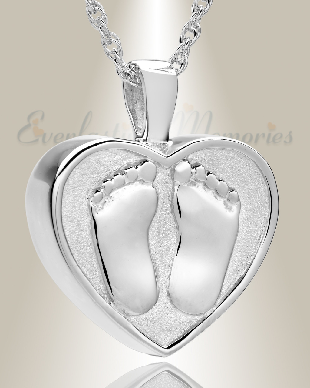 Eternity Ashes Silver Heart Pendant | UK Made