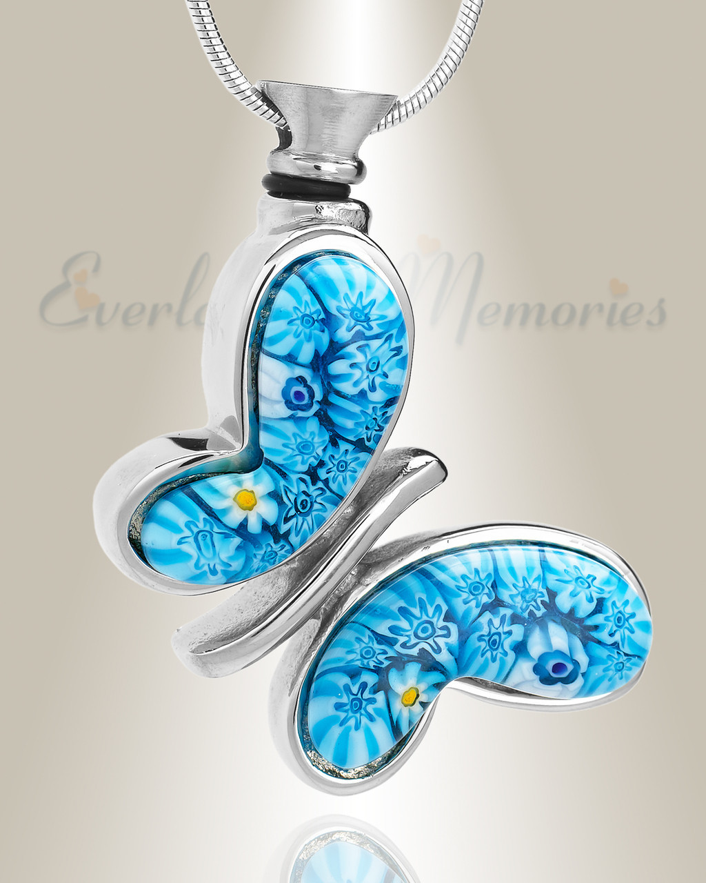 majestic butterfly cremains locket 