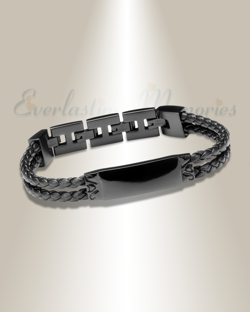 Black Urn Bracelet & Cremation Bracelet Jewelry for Ashes