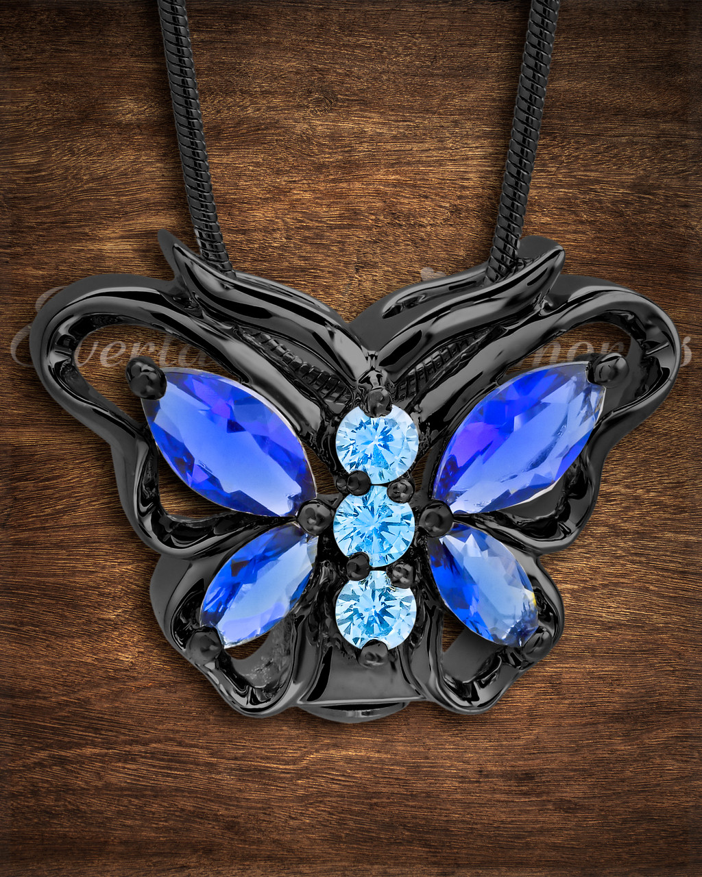 The Royal We Purple Butterfly Necklace - Shirley Matteson