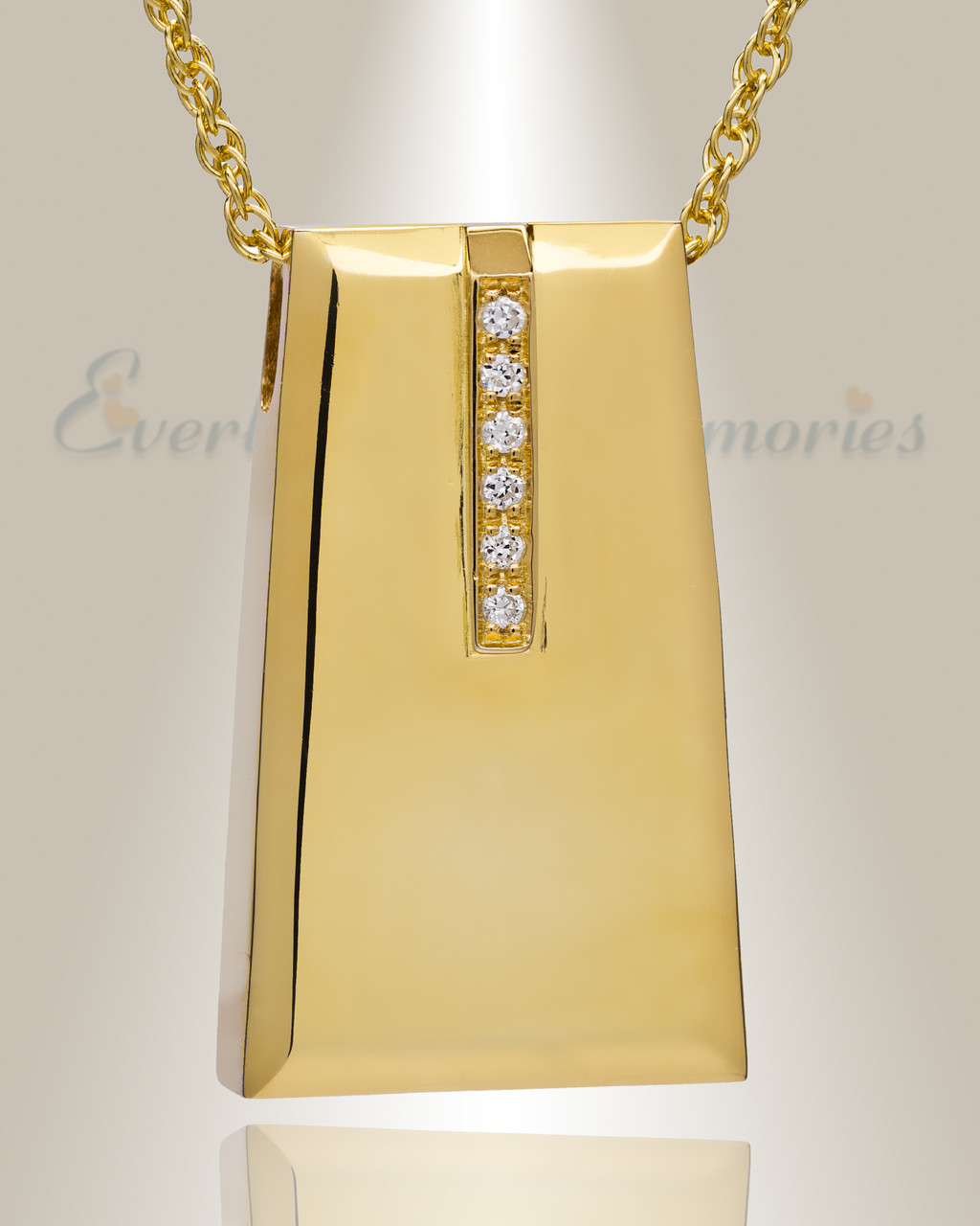 14K Gold Eternity Sliding Rectangle 