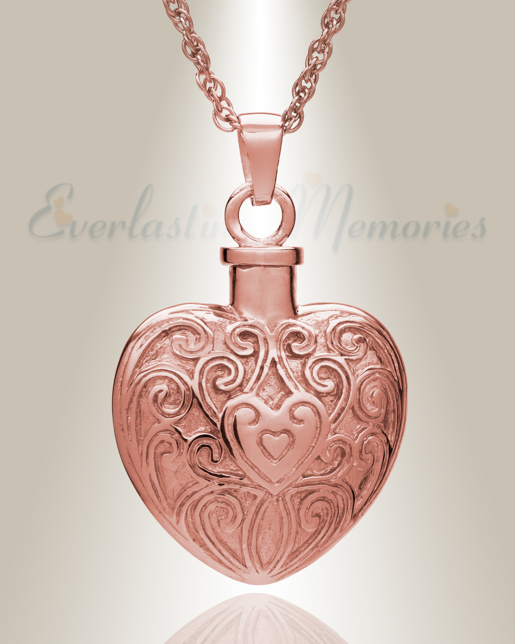 Maxbell Heart Urn Necklace Memorial Ashes Holder Hand Crafted Durable Golden  at Rs 922.00 | New Delhi| ID: 2851275378330