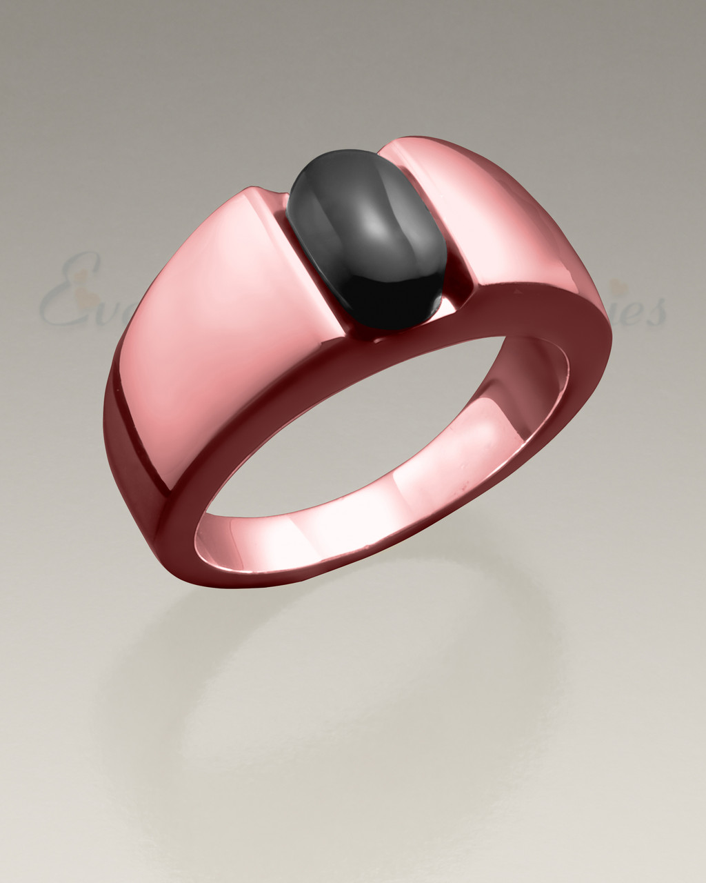Men's Rose Gold Simply Sable Ashes Ring 
