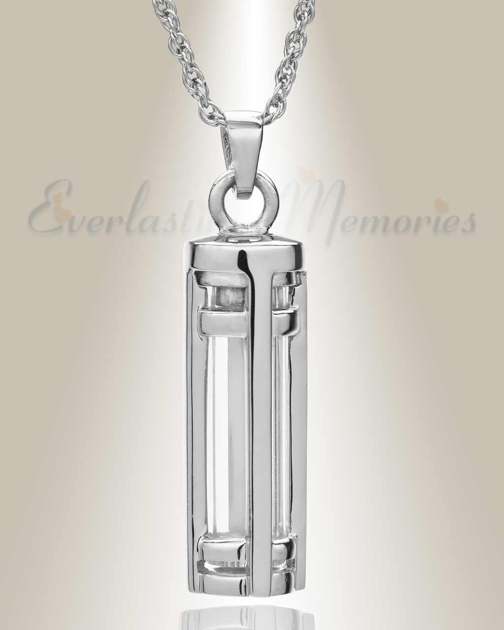 White Gold Cremation Jewelry For Ashes 