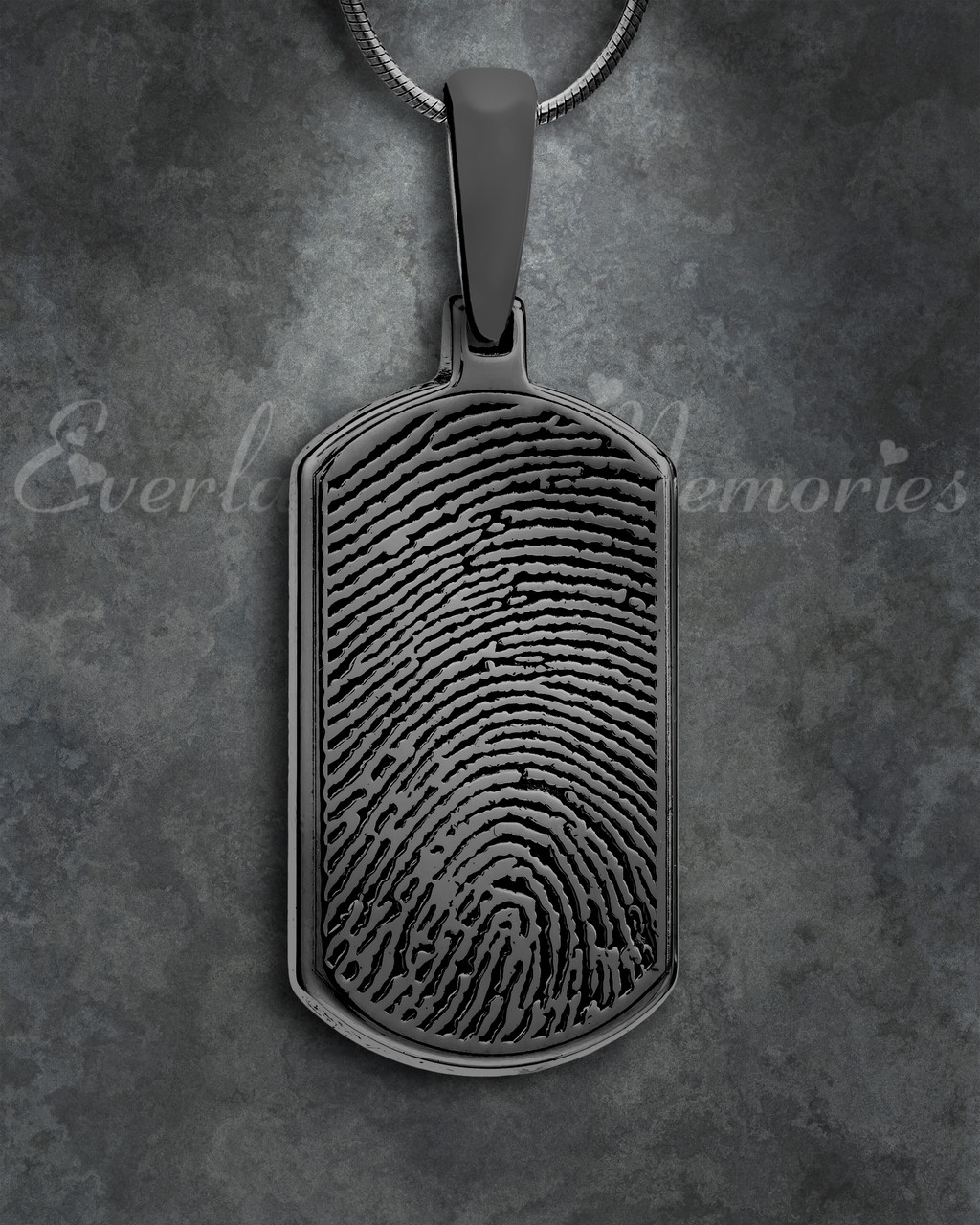 Blank Dog Tag Polished Stainless Necklace Laser Engraving