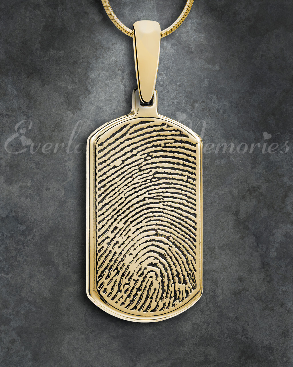 14K Yellow Gold Dog Tag Pendant, Shop 14k Yellow Gold Contemporary Mens  Pendants