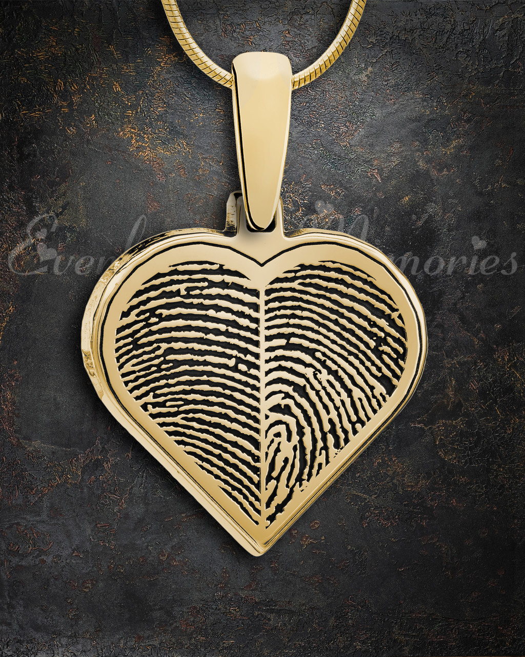 Gold Heart Shaped Locket Pendant