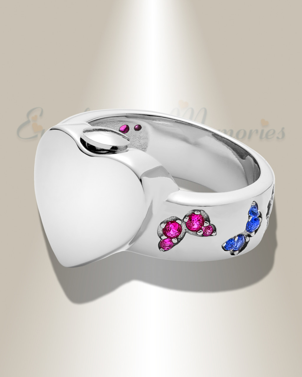 Fancy Sapphire Silver Ring-6176OJ | Juwelo
