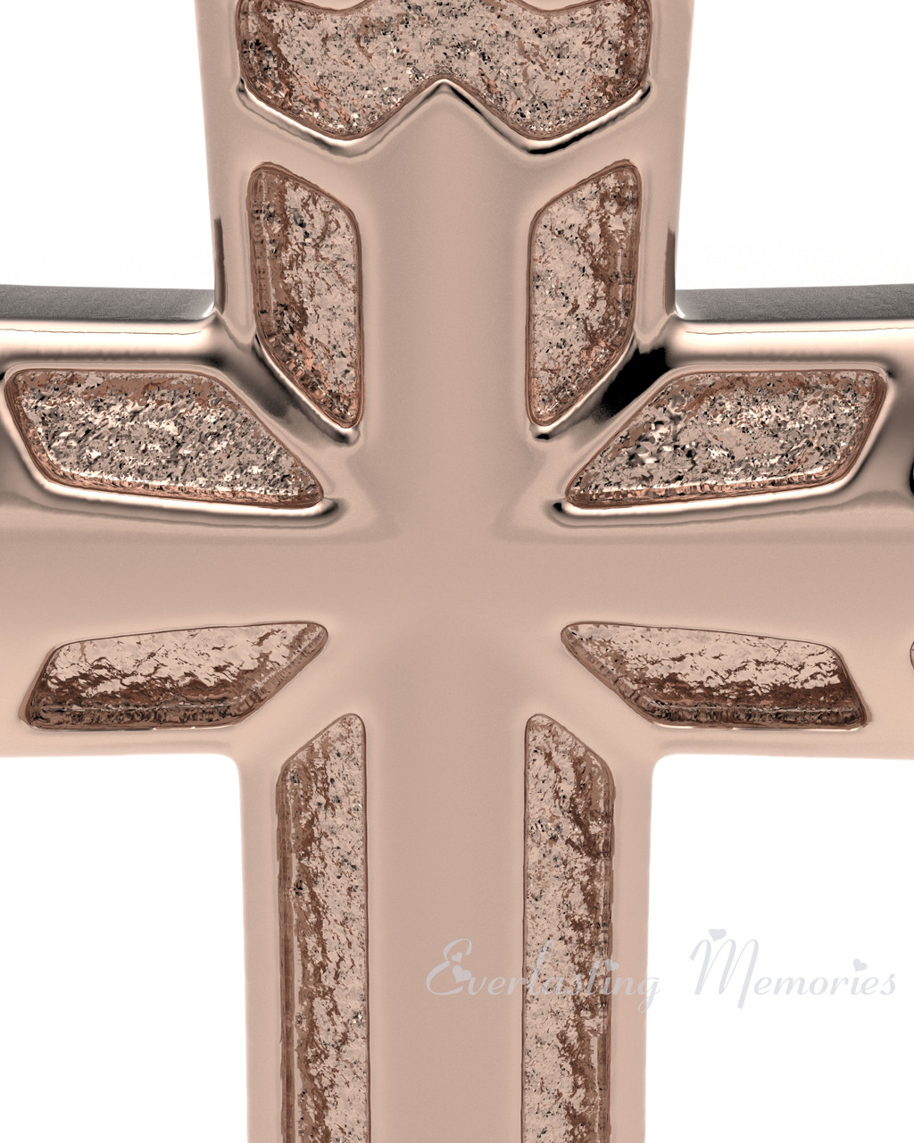 Rose Gold Plated Rosedale Cross Forever Sealed Keepsake Urn Jewelry ...