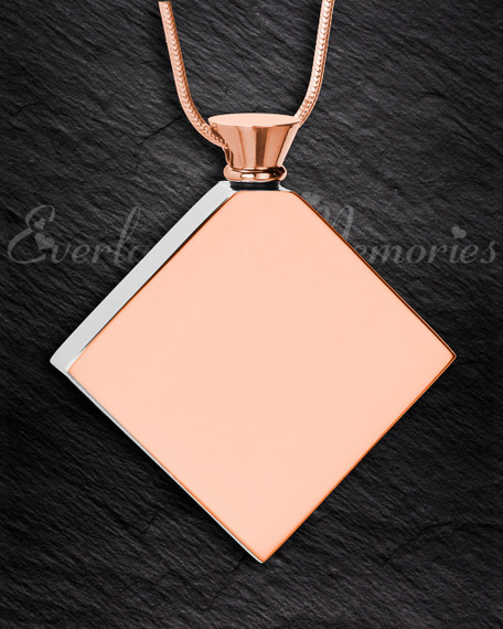 Rose Gold Quaint Diamond Urn Pendant