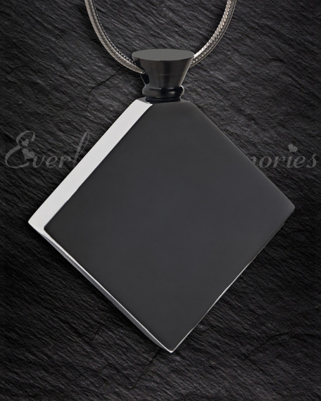 Black Quaint Diamond Urn Pendant