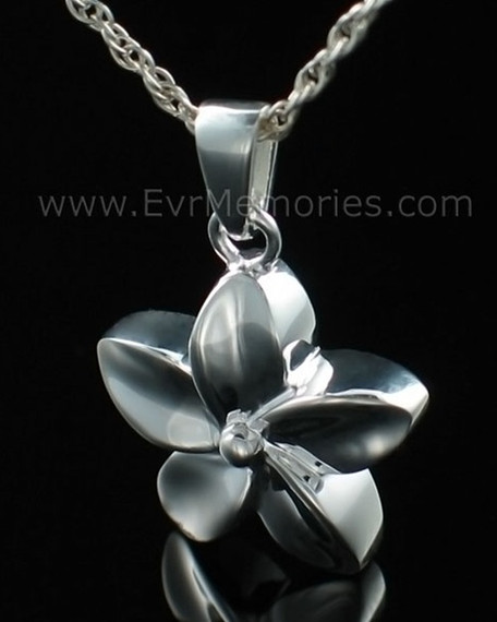 Sterling Silver Flower Funeral Jewelry
