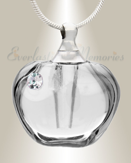 Glass Locket Dawn Cremation Charm