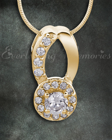 Gold Plated Simplicity Memorial Jewelry