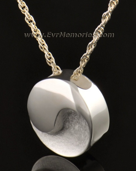 14k White Gold Togetherness Round Jewelry Pendant