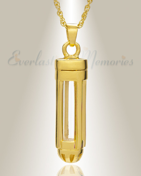 Dashing Cylinder Memorial Pendant