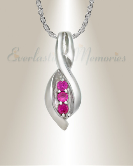 14k White Gold Wrapped in Love Memorial Locket