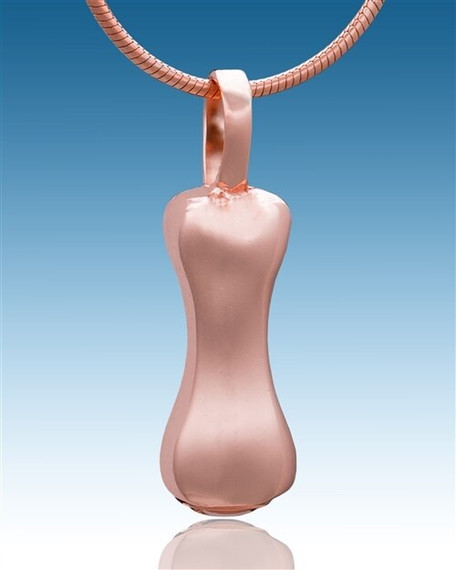 Rose Gold Simple Bone Cremation Jewelry